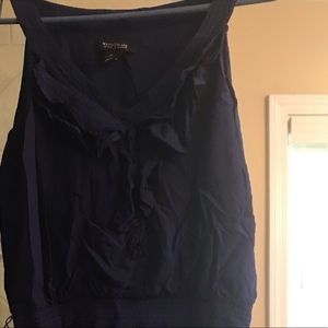 White House Black Market Navy Blue Dress